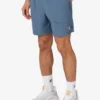 Blaue Tennis-Court-Shorts aus gewebtem Stoff