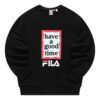Fila x Have a good time Pullover „Schwarz Weiß Rot“