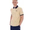 Klassisches Beige BB1 Classic Vintage gestreiftes Polohemd