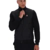 Schwarze „Moor“ Jacke mit wattierter Vorderseite