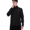 Schwarzer Hogan 1/4-Reißverschluss-Pullover