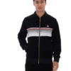 Schwarzes gestreiftes Malakai-Trainingsjacke