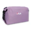 Toilettentasche mit violettem Logo