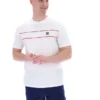 Weißes Williams T-Shirt mit Kontrastpaspel