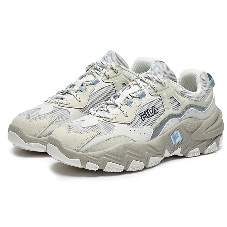 2 Laufsneaker „Beige-Weiß“