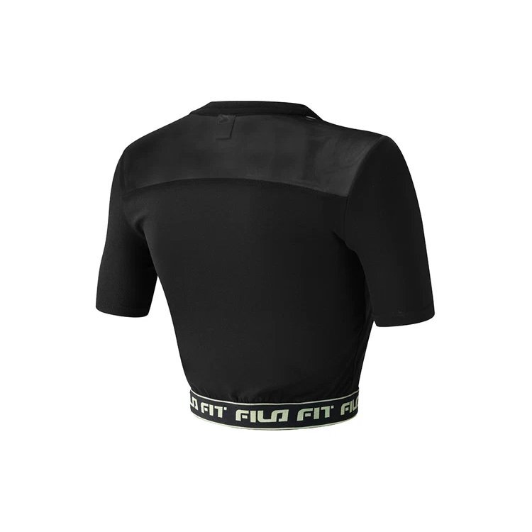 Alphabet Printing Yoga- und Fitness-Shorts-Top „Schwarz“