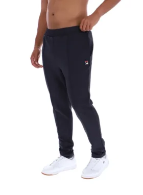Anthrazitfarbene Molveno Pin-Tuck-Hose mit schmalem Bein