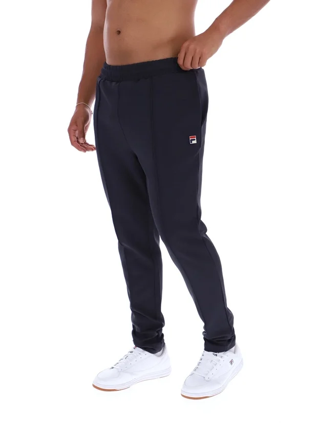 Anthrazitfarbene Molveno Pin-Tuck-Hose mit schmalem Bein