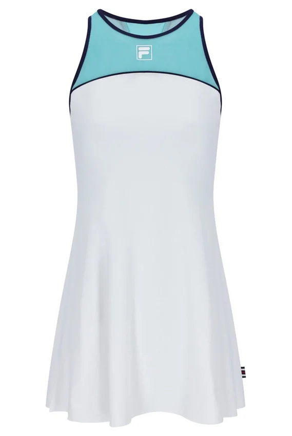 Aqua Jersey-Kleid für Damen mit integrierten Shorts