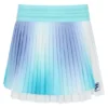 Aqua Plissee-Wickel-Tennisrock für Damen