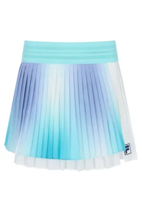 Aqua Plissee-Wickel-Tennisrock für Damen