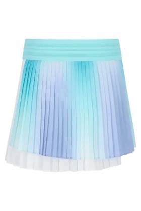 Aqua Plissee-Wickel-Tennisrock für Damen