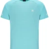 Aqua Unisex-Tennis-T-Shirt mit Rundhalsausschnitt