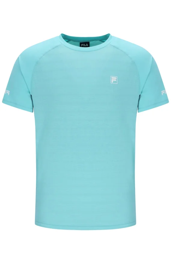 Aqua Unisex-Tennis-T-Shirt mit Rundhalsausschnitt