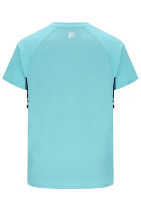 Aqua Unisex-Tennis-T-Shirt mit Rundhalsausschnitt