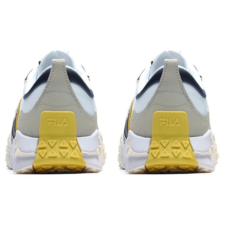 Athletics Brick Shoes „Weiß Grau Gelb“