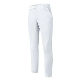 ATHLETICS Gewebte, schmal geschnittene Freizeit-Sporthose, Weiß