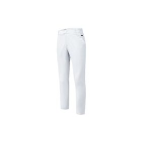 ATHLETICS Gewebte, schmal geschnittene Freizeit-Sporthose, Weiß