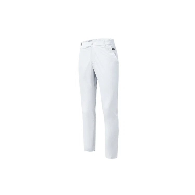 ATHLETICS Gewebte, schmal geschnittene Freizeit-Sporthose, Weiß