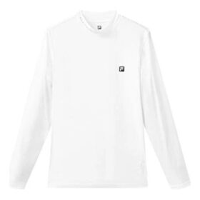 Athletics-Serie, schlanke Passform, Rundhalsausschnitt, Fitness-Shirt, langärmelig, weiß