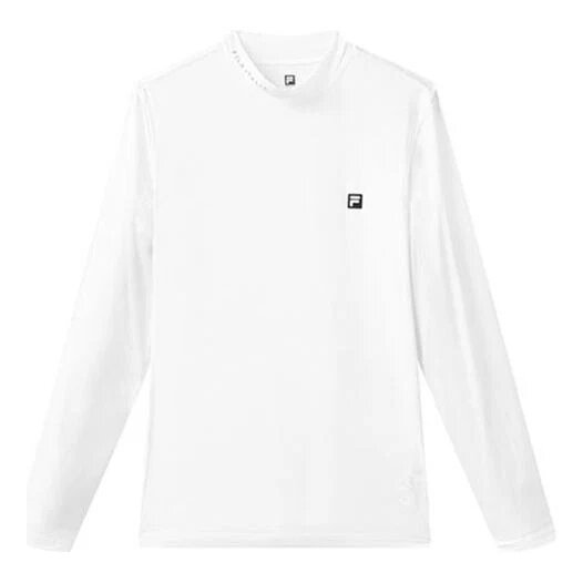 Athletics-Serie, schlanke Passform, Rundhalsausschnitt, Fitness-Shirt, langärmelig, weiß
