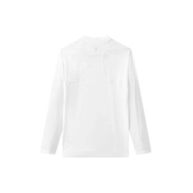 Athletics-Serie, schlanke Passform, Rundhalsausschnitt, Fitness-Shirt, langärmelig, weiß