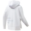 Athletics Split Hem Asymmetric Hoodie „Weiß Blau“