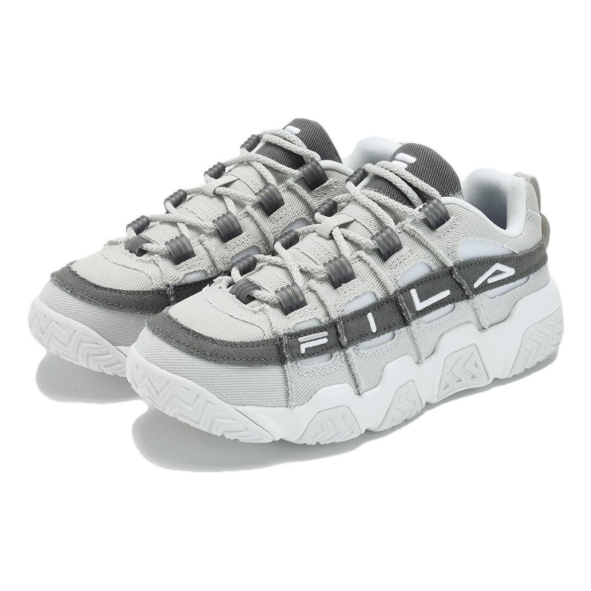 Barricade-Basketballschuhe „Grey White“