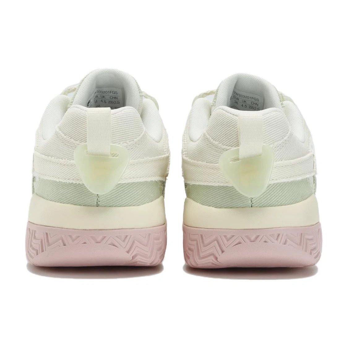 Barricade-Basketballschuhe „Weiß, Grün, Rosa“