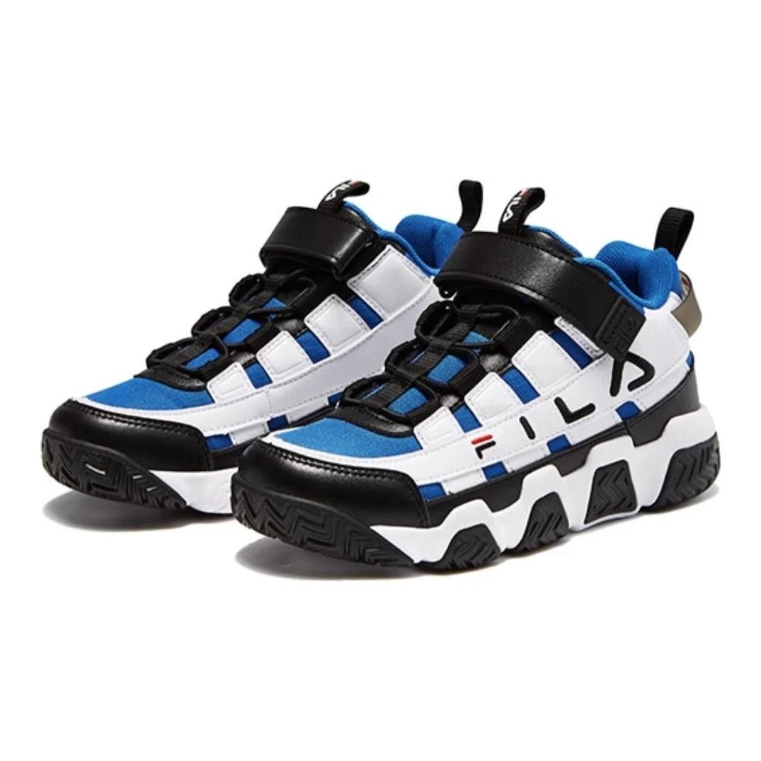Barricade-Sneaker „Weiß Schwarz Blau“