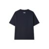 Bedrucktes, locker sitzendes Kurzarm-Shirt in Blau