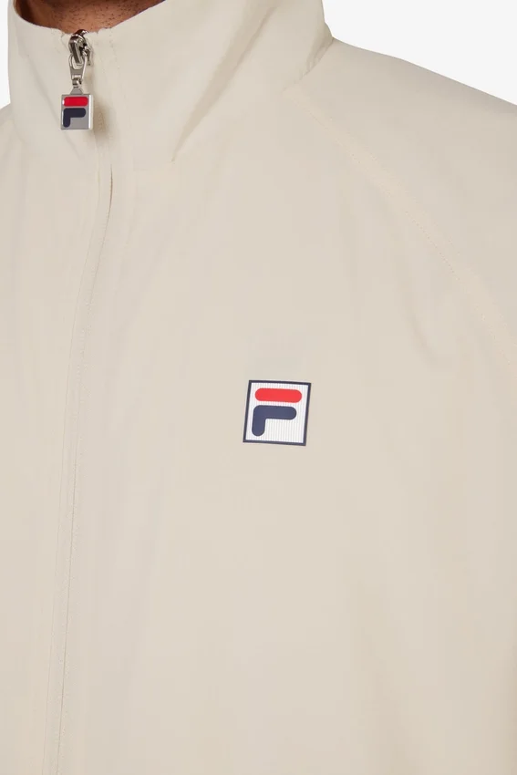 Beige Tennis-Woven-Court-Trainingsjacke