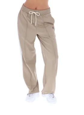 Beigefarbene Chiara Smart-Hose mit geradem Bein