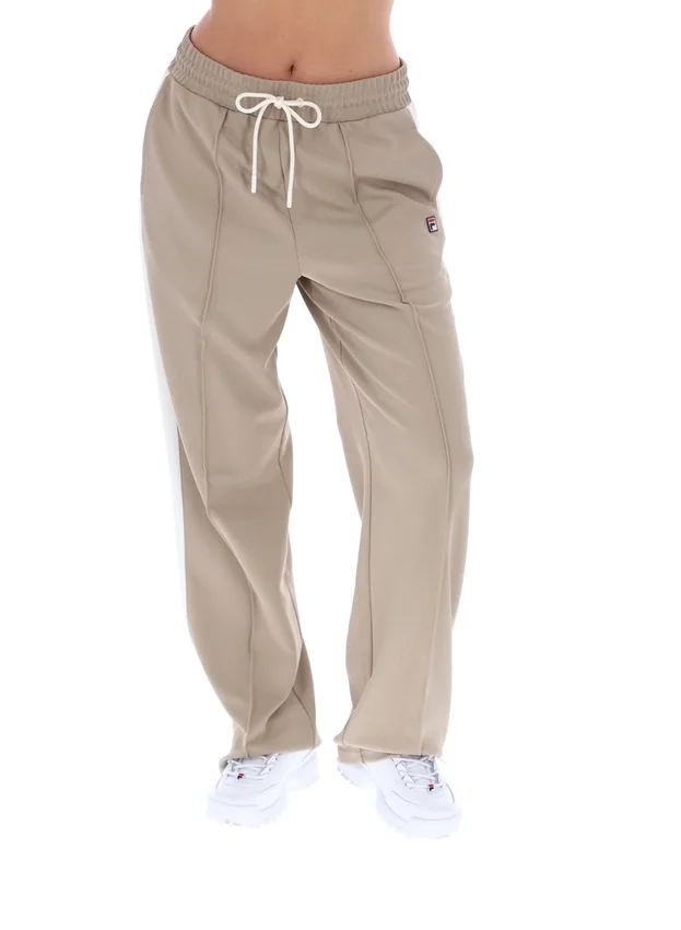 Beigefarbene Chiara Smart-Hose mit geradem Bein