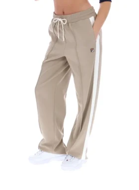 Beigefarbene Chiara Smart-Hose mit geradem Bein
