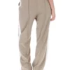 Beigefarbene Chiara Smart-Hose mit geradem Bein