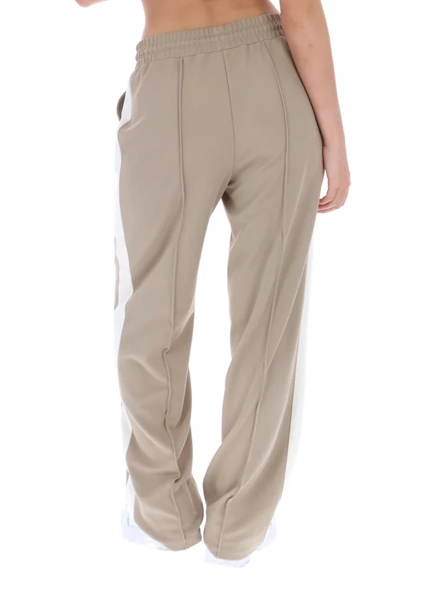Beigefarbene Chiara Smart-Hose mit geradem Bein