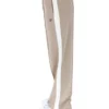 Beigefarbene Chiara Smart-Hose mit geradem Bein