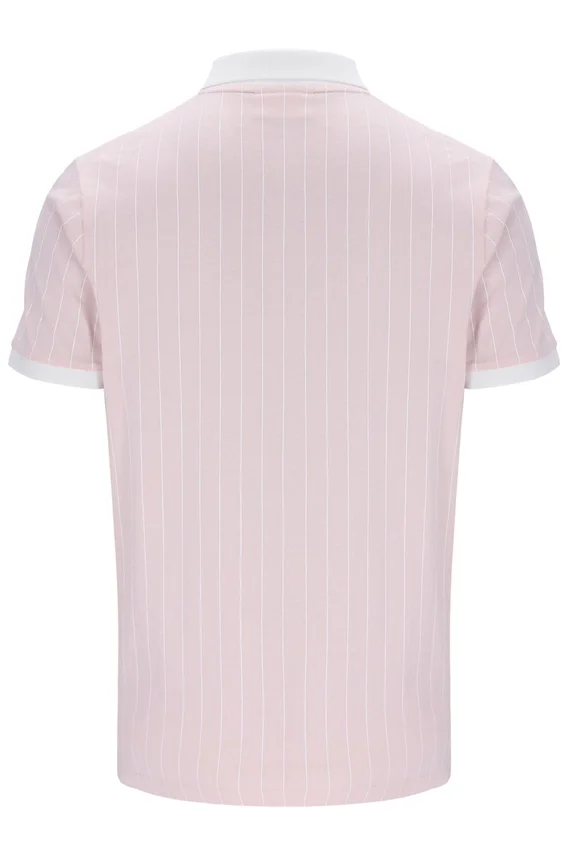 Blassrosa BB1 Classic Vintage gestreiftes Polohemd