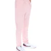 Blassrosa Molveno Pin-Tuck-Hose mit schmalem Bein
