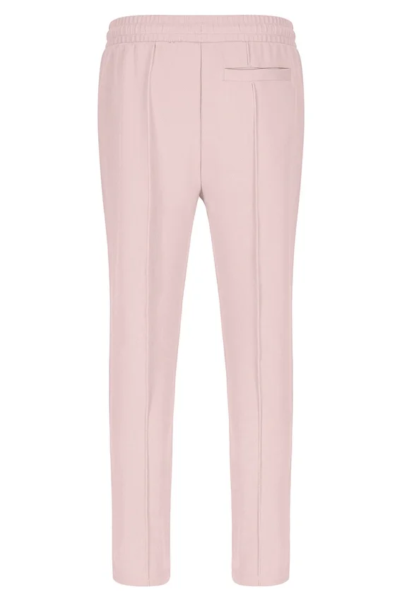 Blassrosa Molveno Pin-Tuck-Hose mit schmalem Bein