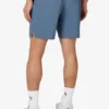 Blaue Tennis-Court-Shorts aus gewebtem Stoff