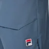 Blaue Tennis-Court-Shorts aus gewebtem Stoff