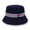 Blauer Bucket-Hut mit Heritage-Streifen