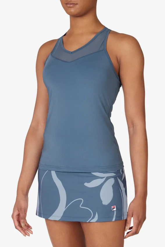 Blaues Tennis Essential Racerback-Top