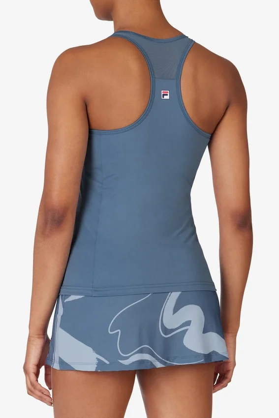 Blaues Tennis Essential Racerback-Top