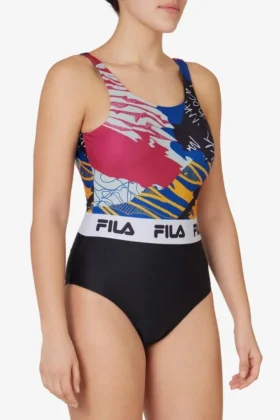 Bodysuit mit durchgehendem Allover-Print