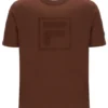 Cappuccino-farbenes Pepe-T-Shirt mit Flock-Logo