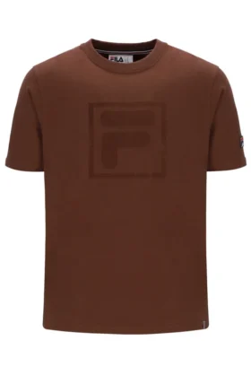 Cappuccino-farbenes Pepe-T-Shirt mit Flock-Logo