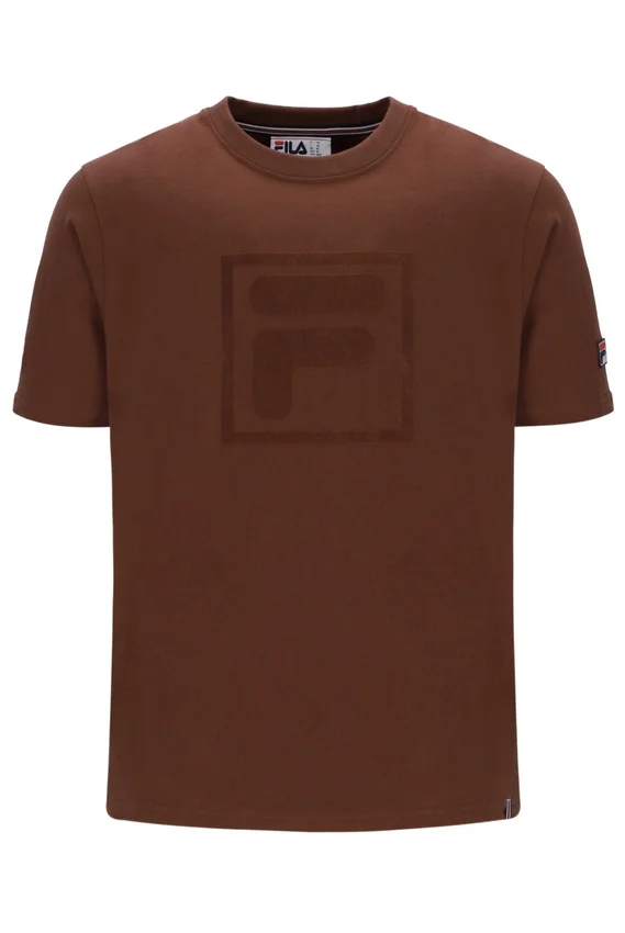 Cappuccino-farbenes Pepe-T-Shirt mit Flock-Logo